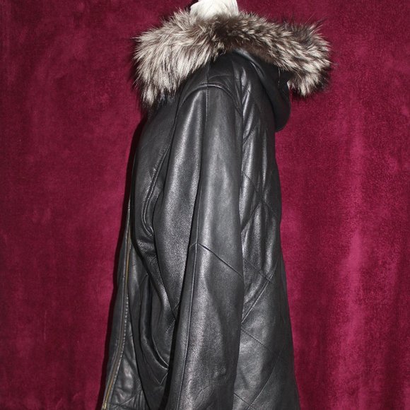 #189 Leather /fox fur - Picture 4 of 5